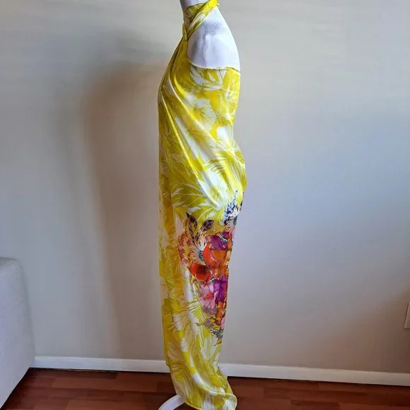 NEW Lise Charmel Floral Yellow Pareo 54
